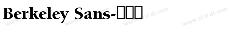 Berkeley Sans字体转换